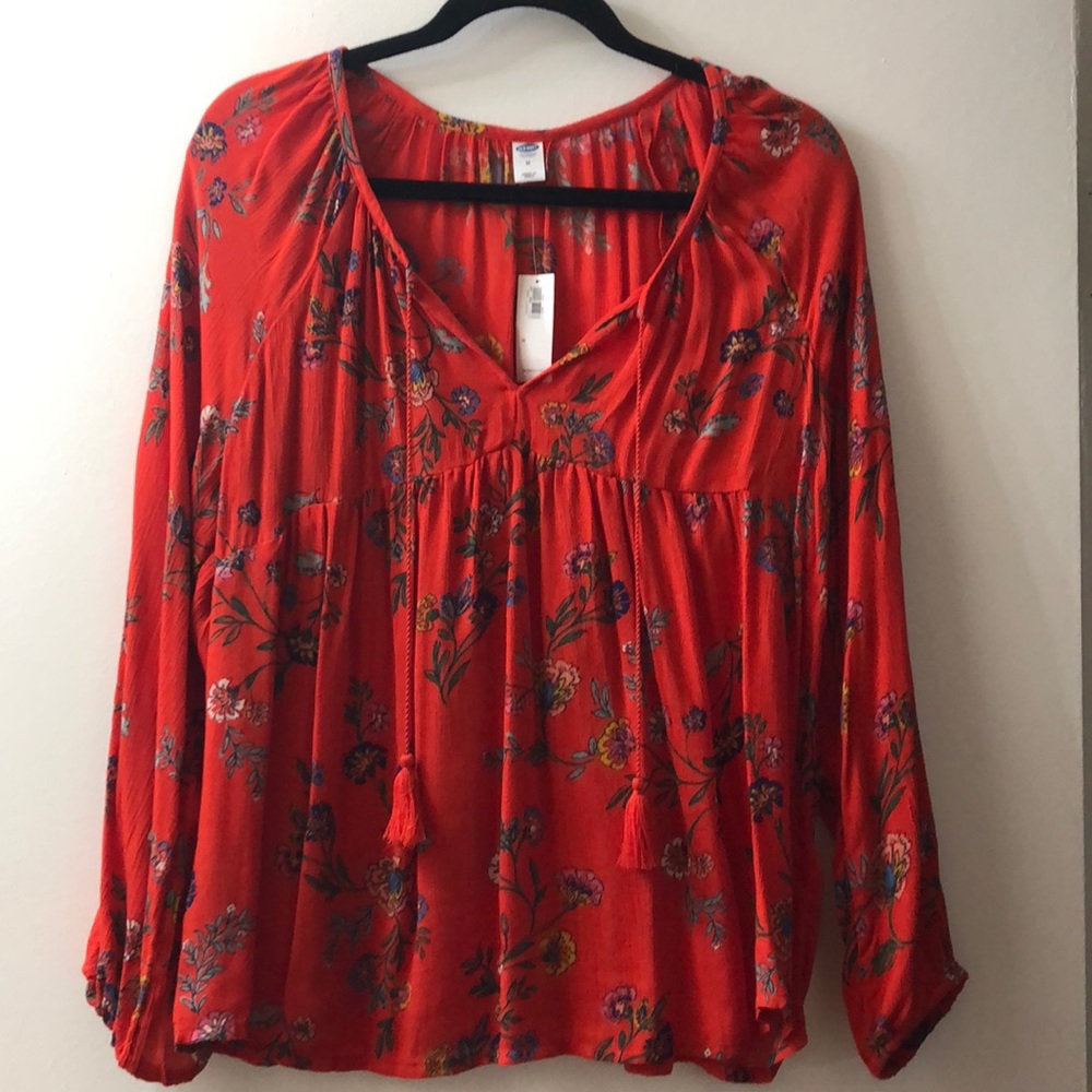 NWT Old Navy Peasant Blouse